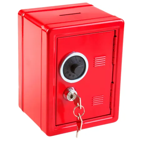 Idena Spartresor Metall 12x10,5x16cm, 4-fach sortiert