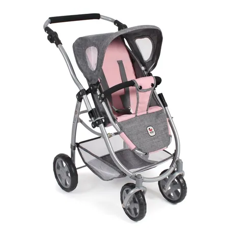 Bayer Chic 2000 3 in 1 Kombi EMOTION ALL IN, Melange grau-rosa