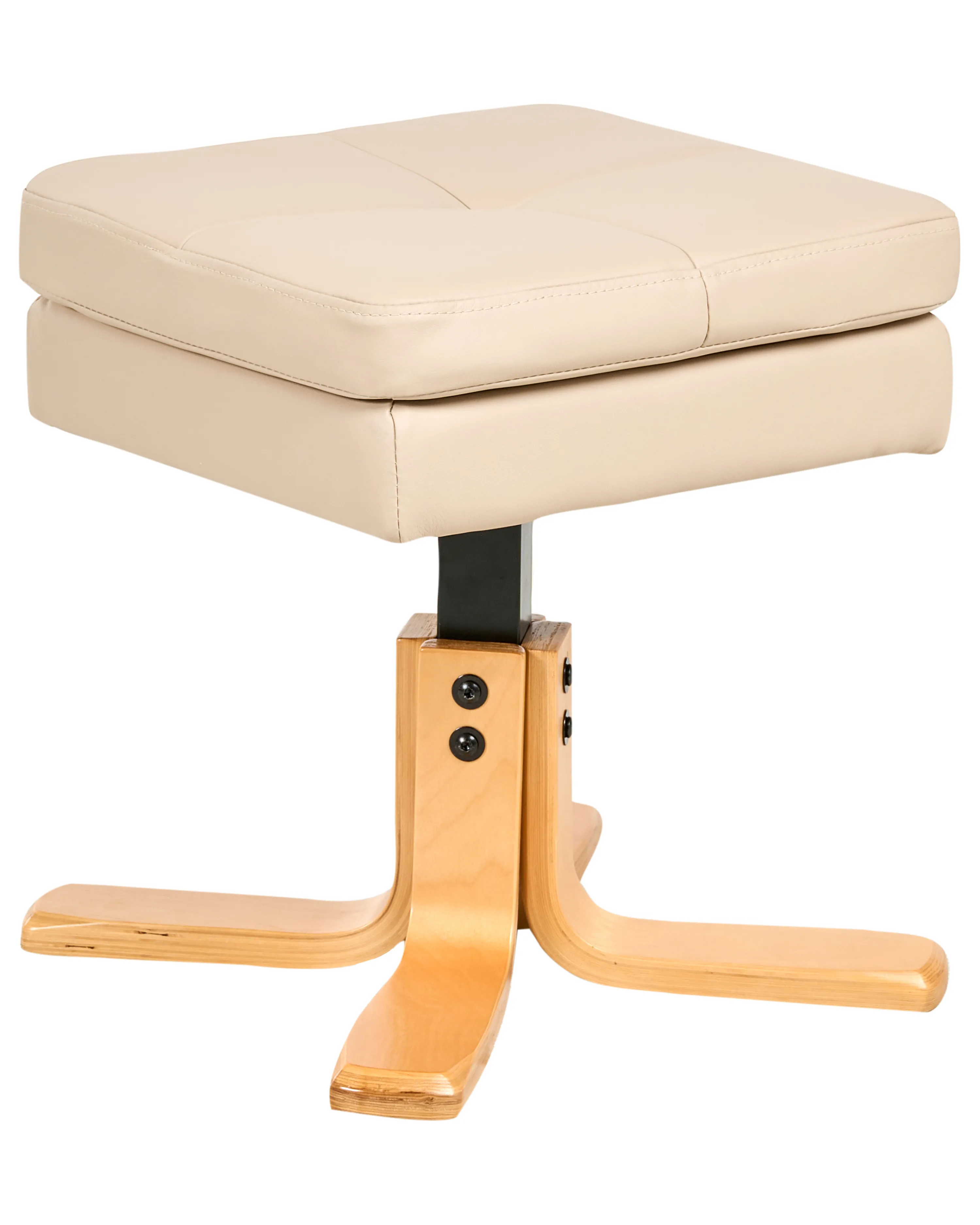 Relaxfauteuil EPSE met voetenbank Kunstleer Beige