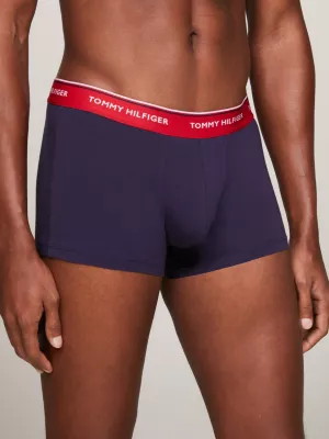 Pacote com 3 Cuecas Boxer de Cintura Baixa em Algodão Elástico