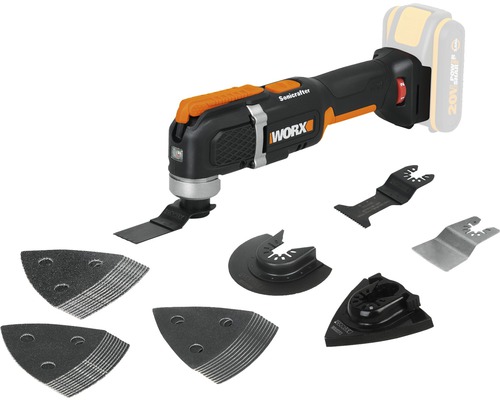 WORX 20V WX696.9 snoerloze multitool Sonicrafter + GRATIS bonusartikel 20V accu WA3644 (4,0Ah)