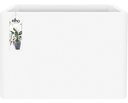 elho Pure Soft Brick Divider plantenbak, kunststof, 79 x 30 x 59 cm, wit, inclusief wielen