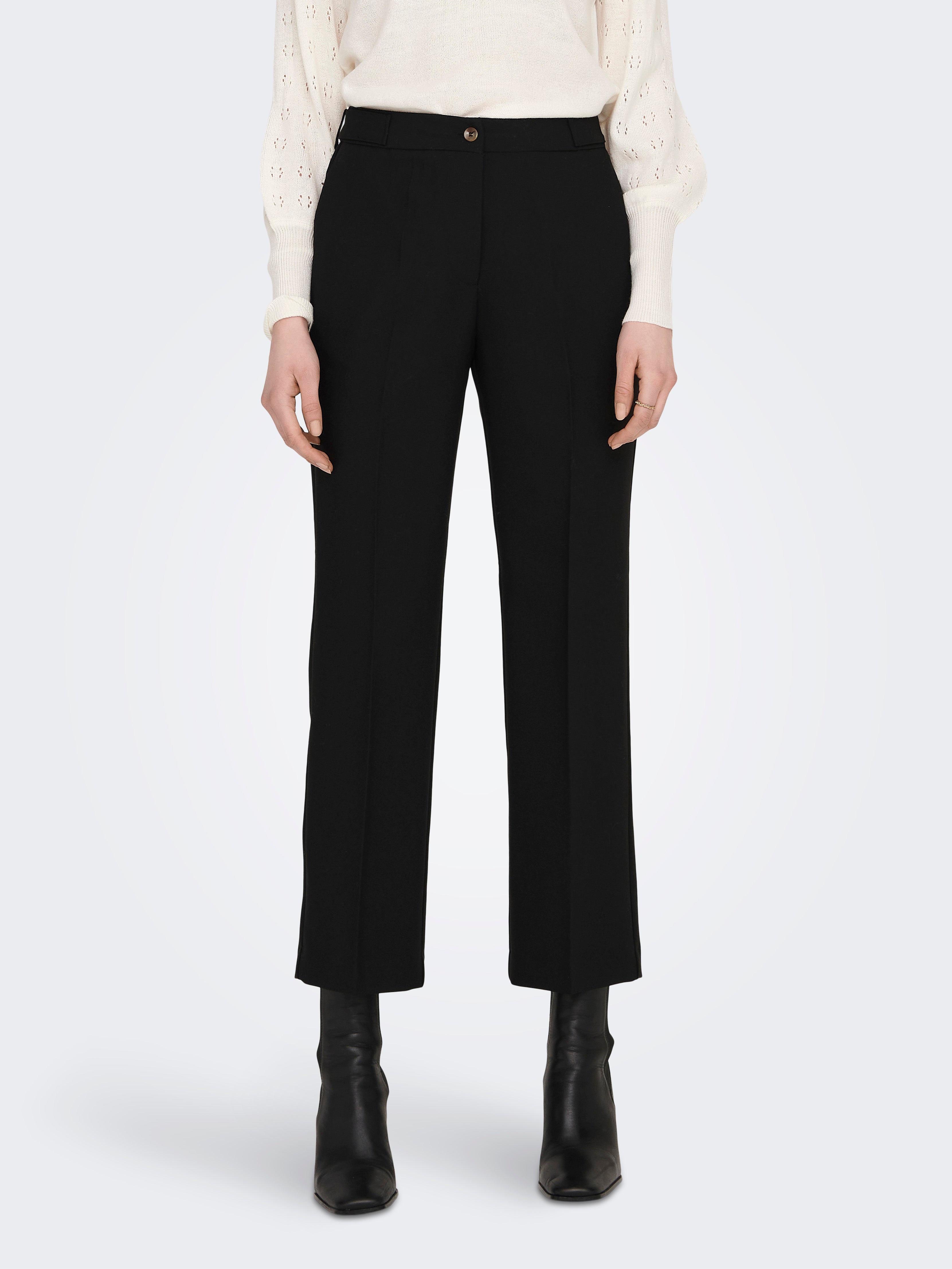 ONLMILIAN Hohe Taille Normal geschnitten Chino Hose Black