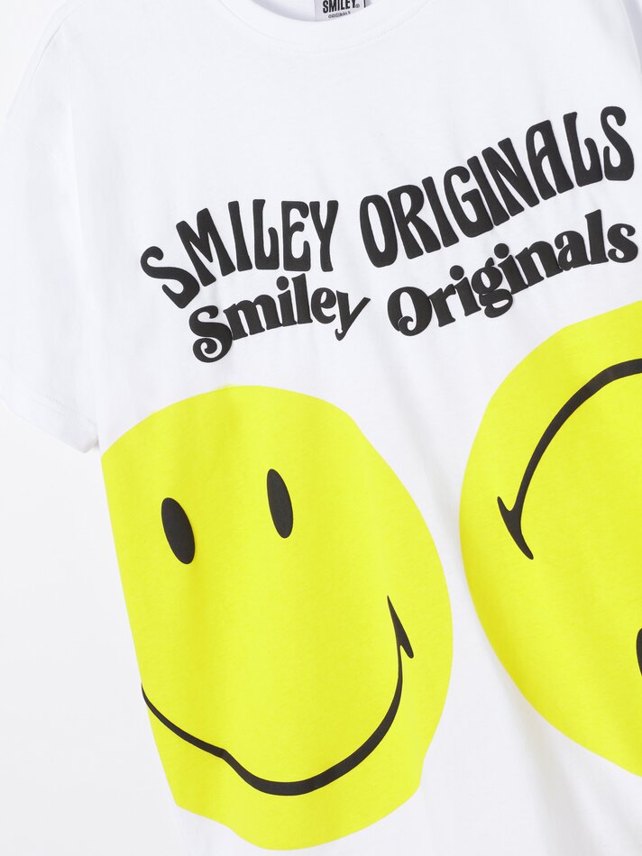 Camiseta Smiley - Areia