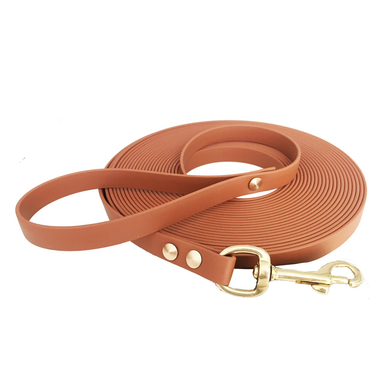 bio-leine 25-35 kg Schleppleine Biothane braun/ caramell 3 m
