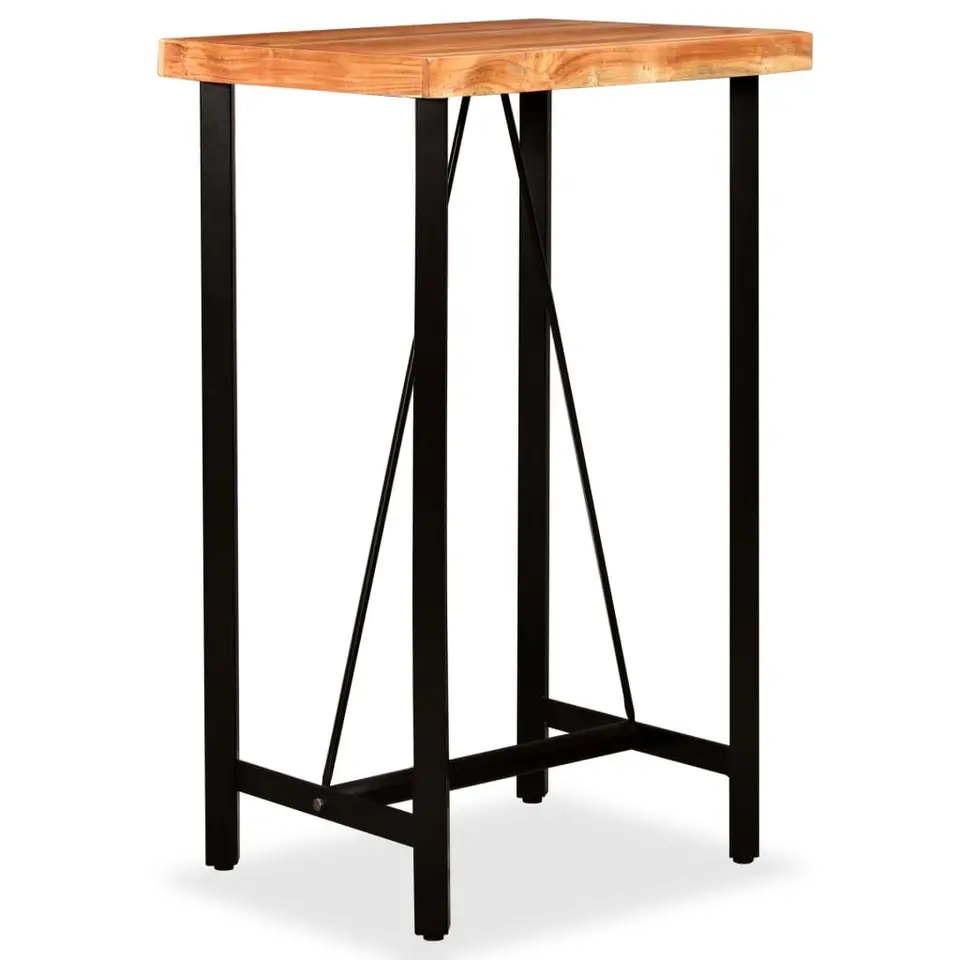 vidaXL - Bartafel - Bruin - Hout - 60 x 60 x 107 cm