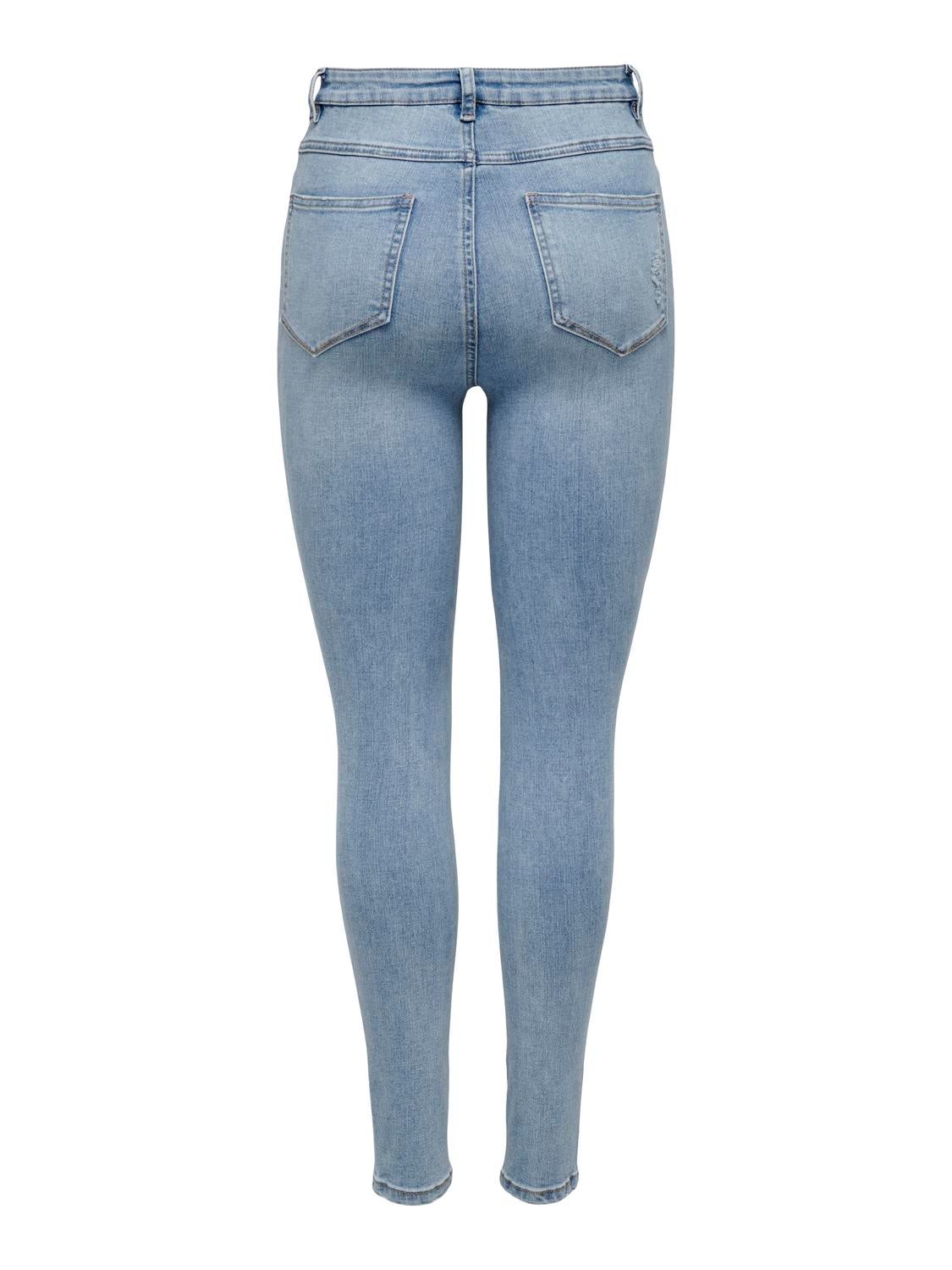ONLROSE Hohe Taille Skinny Fit Jeans Light Blue Denim
