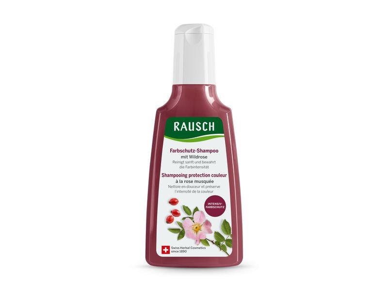 RAUSCH Shampoo Farbschutz 200 ml Natürliches Haarshampoo reinigt sanft und bewahrt die Farbintensität