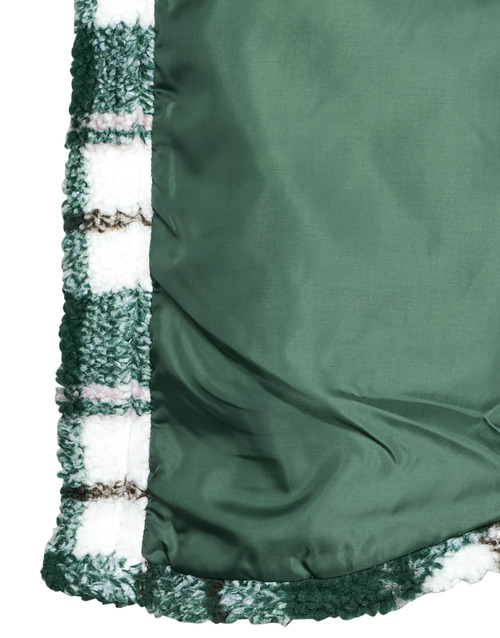Volcom - SILENT SHERPA JACKET Verde / Blanco