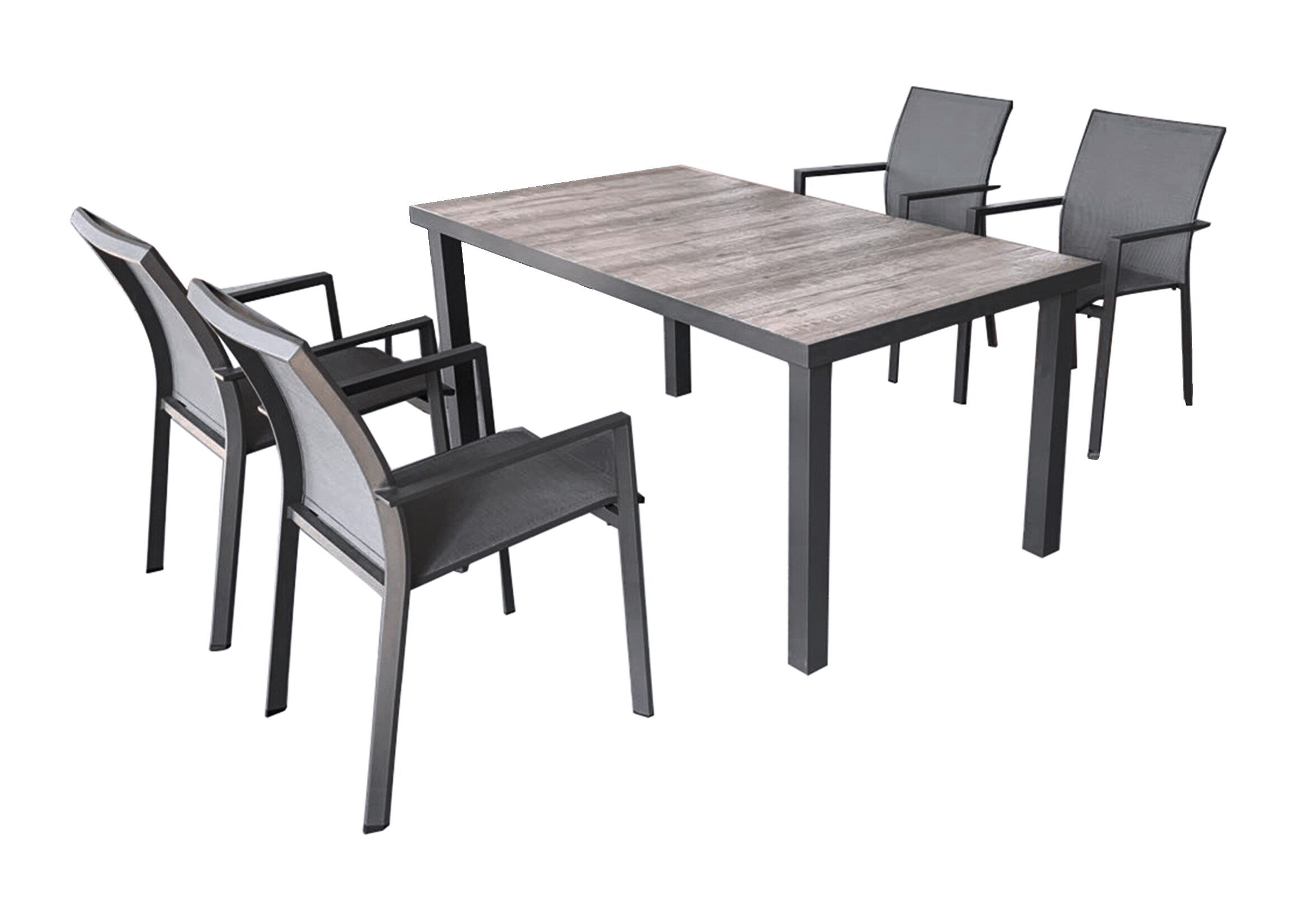 Garden Pleasure Tischset Rana (Tisch + 4 Stühle)