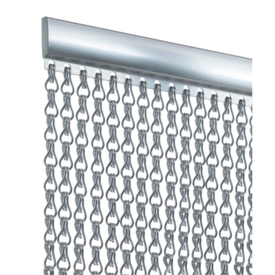 Fliegenvorhang Aluminium, Silberfarben