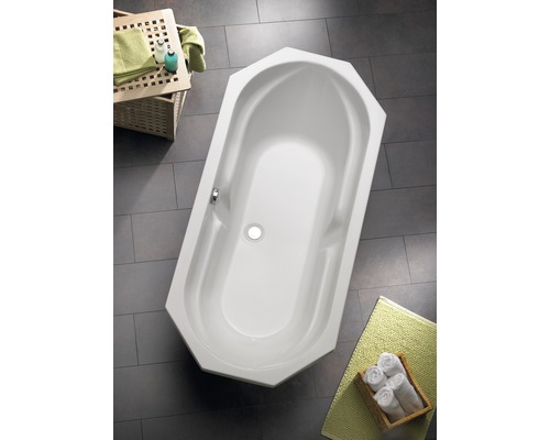 OTTOFOND Diadem bad 75 x 170 cm glanzend wit 850501
