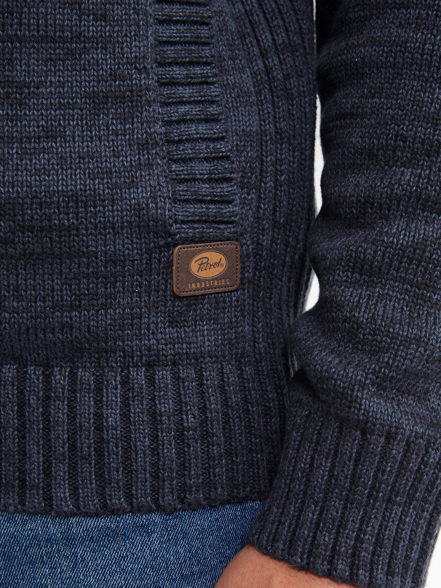Petrol Industries Strickjacke mit Stehkragen