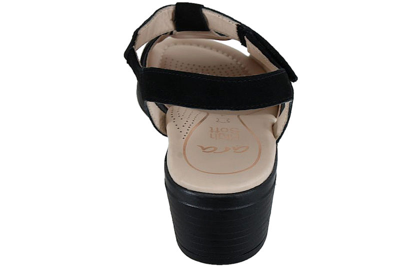 ARA SAMRCHEVRO SANDAL I SORT NUBUCK