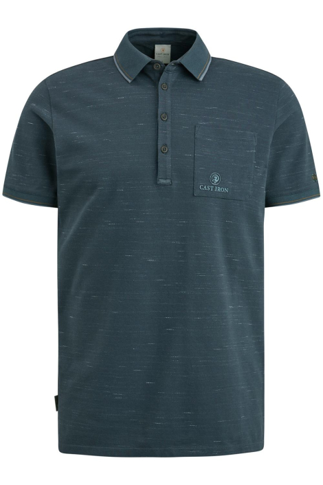 Cast Iron blauwe heren polo