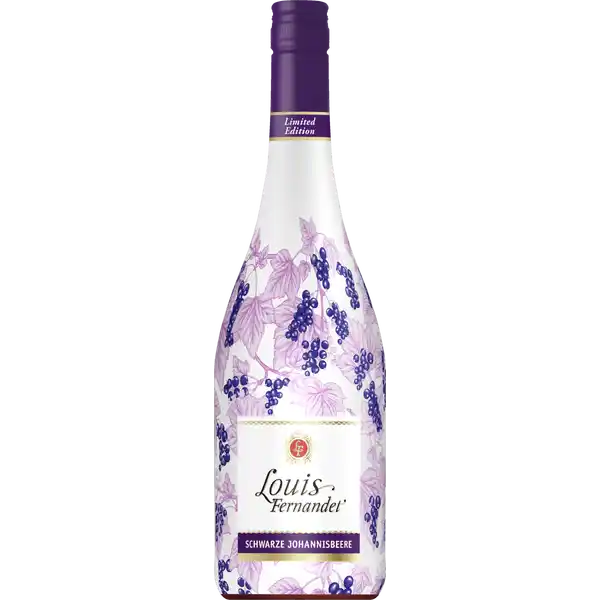 Weinhaltiger Cocktail Schwarze Johannisbeere