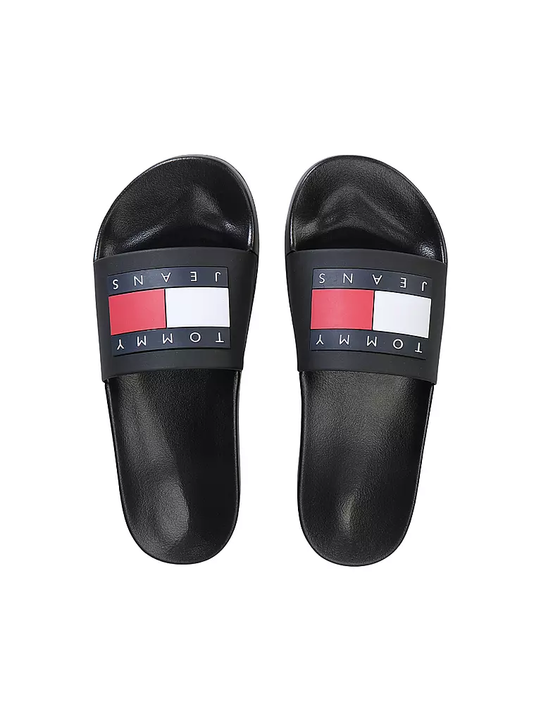 TOMMY JEANS Badeschuhe - Slides schwarz