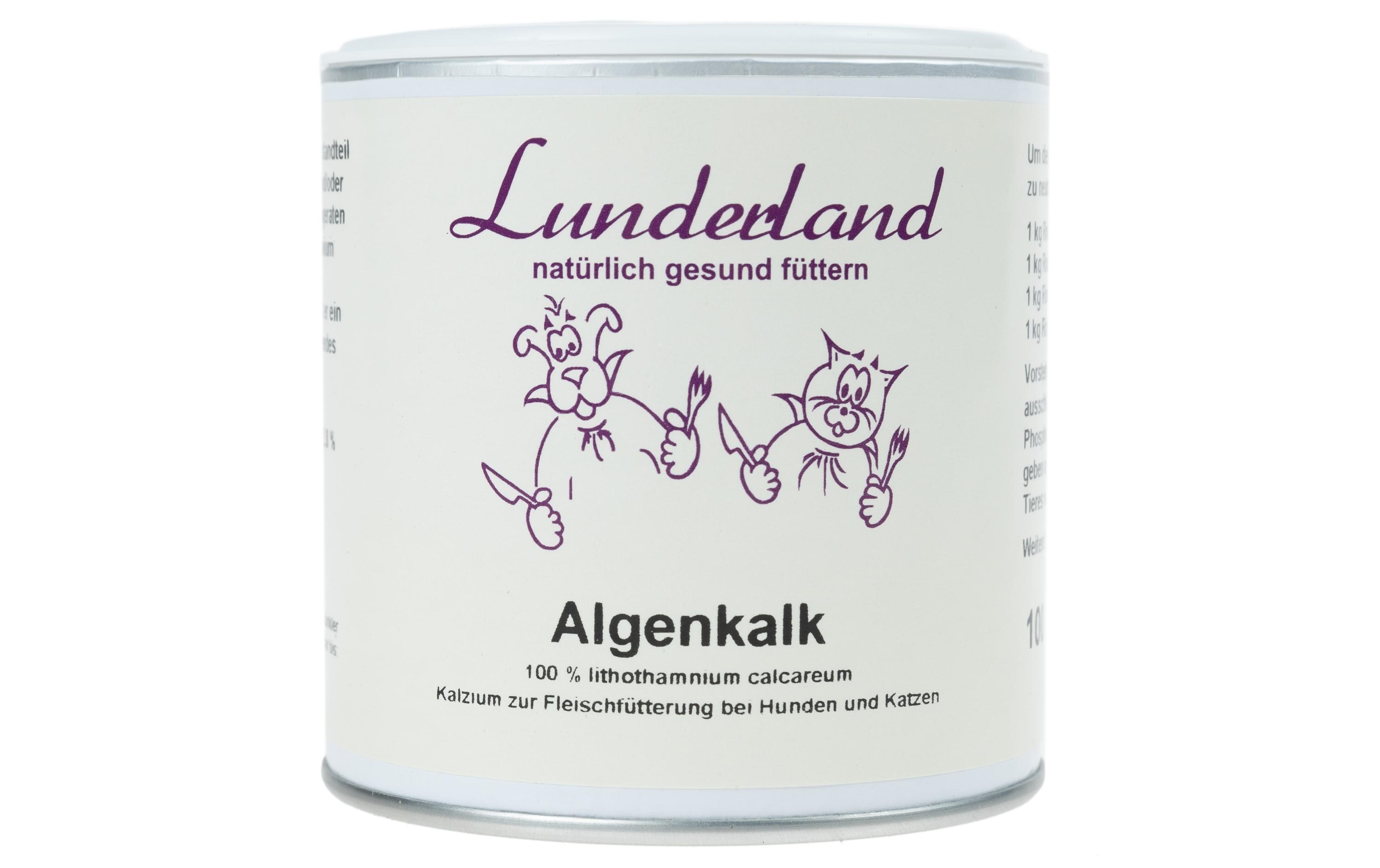 Hunde-Nahrungsergänzung Algenkalk, 100 gErgänzungsfuttermittel für Hunde und Katzen