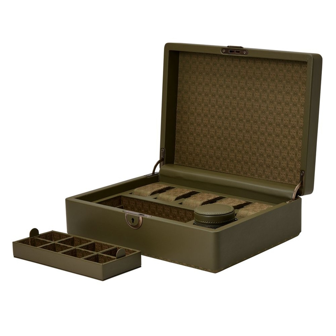 Wolf 1834 Earth 5er Uhrenbox Olive