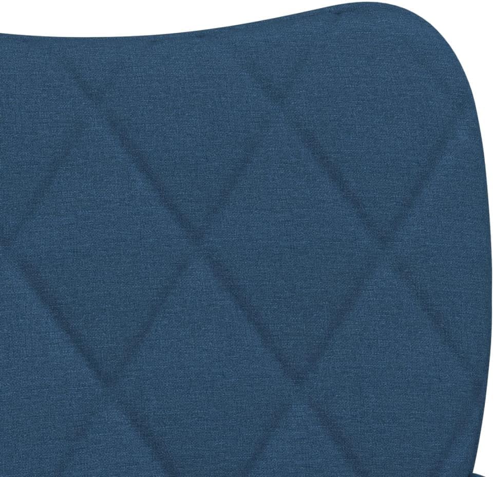 Esszimmerstühle 2er Set Blau Stoff Armlehne 55x58x82 cm Metall Sperrholz Bequeme Polsterung Moderne Esstischstühle für Küche Esszimmer und Essbereich