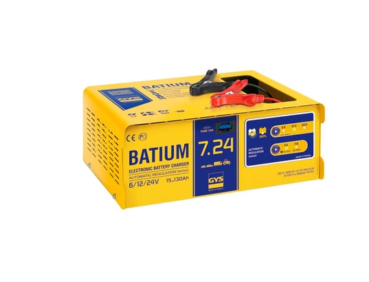 GYS - Chargeur de batterie batium 7-24 15-130 ah 210 w 3/7 a