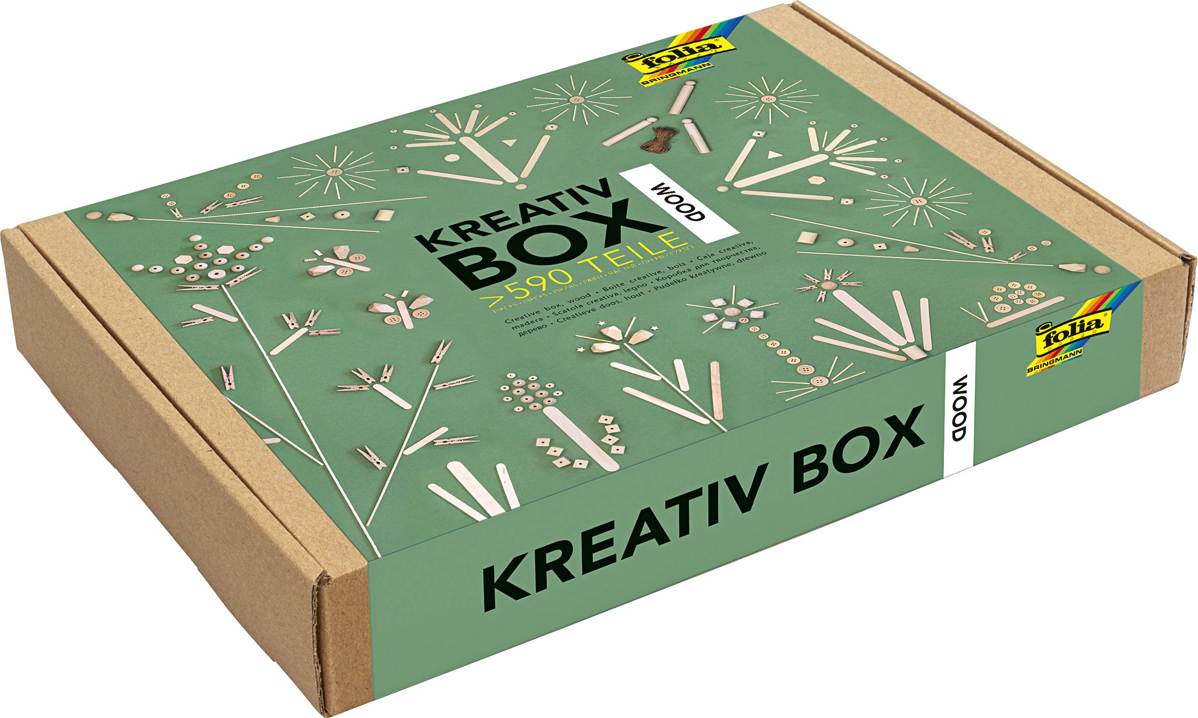 Kreativ-Box WOOD 590-teilig