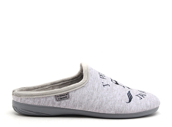 La maison de l espadrille chaussons homme 109 6 gris