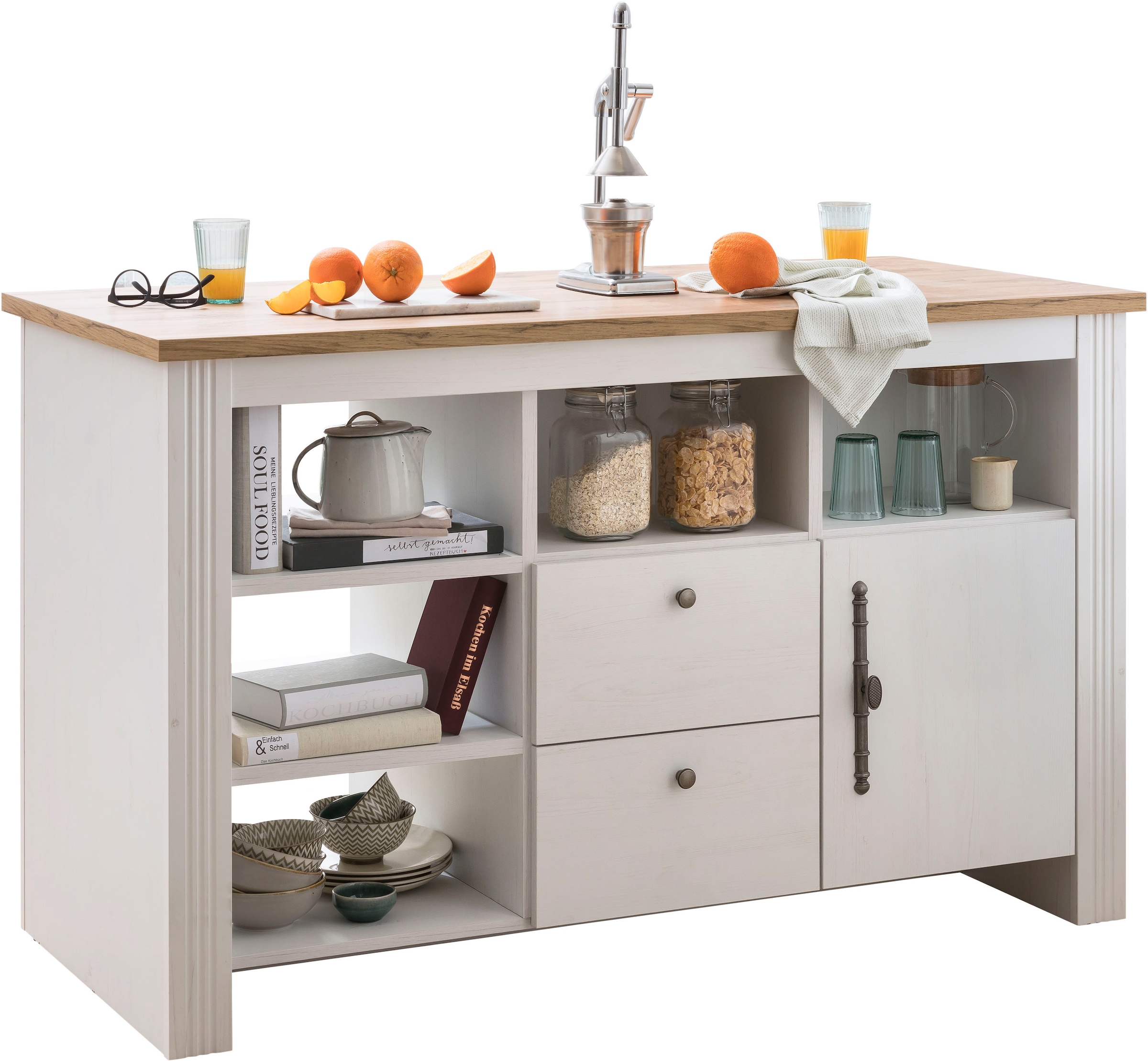 KOCHSTATION Unterschrank »KS-Westminster« Kücheninsel frei im Raum stellbar, Breite 150 cm, exclusiv by Otto