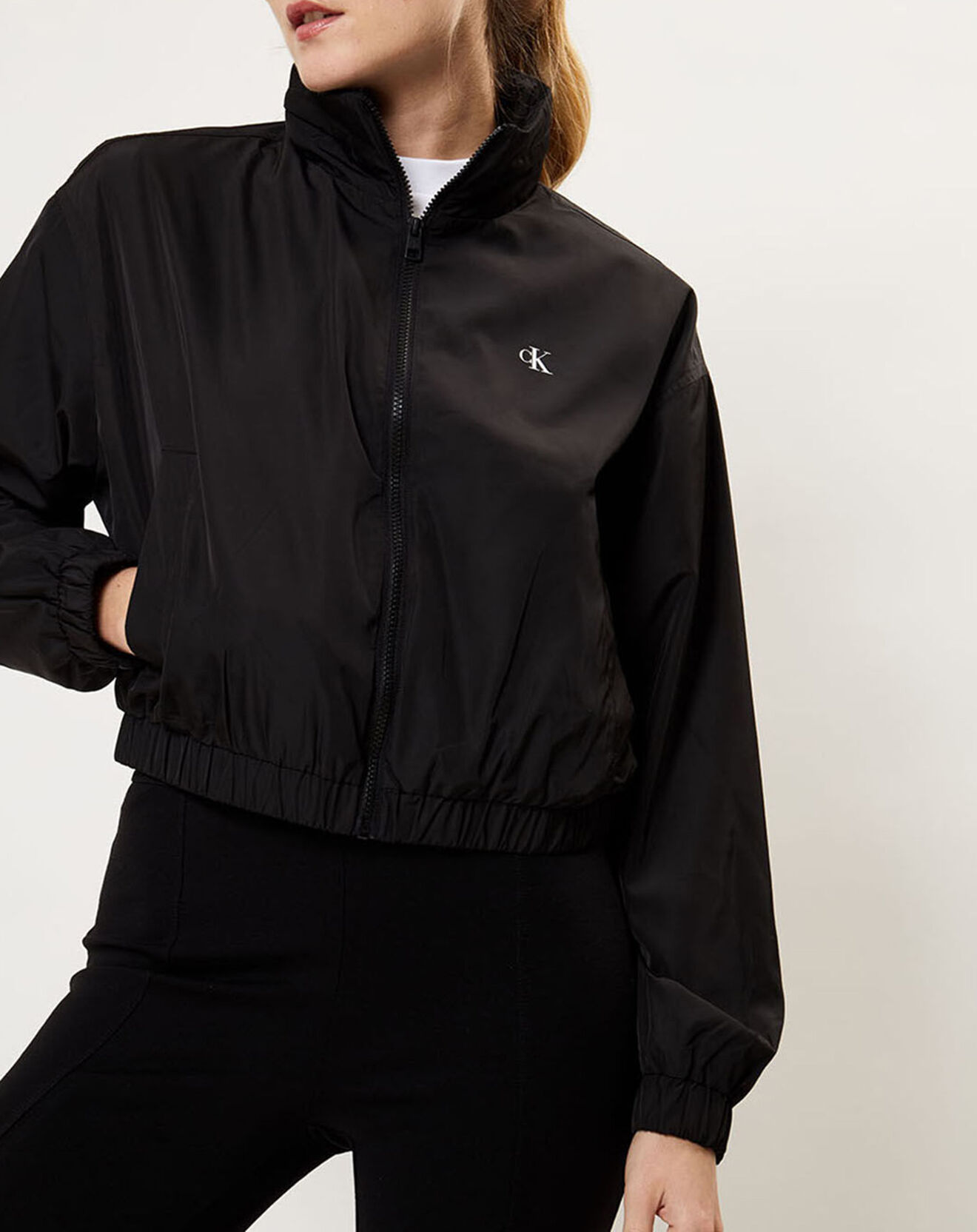 Calvin Klein Jeans Blouson Windbreaker Logo Xl Dos noir