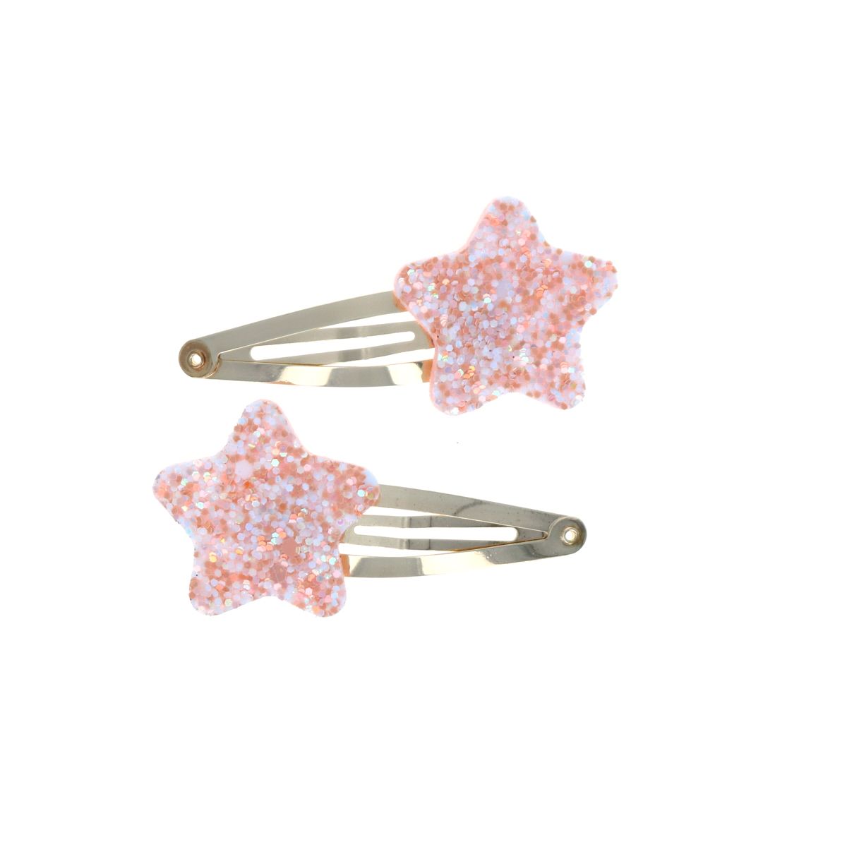 Lot de 2 barrettes étoiles pêche Roodoudou