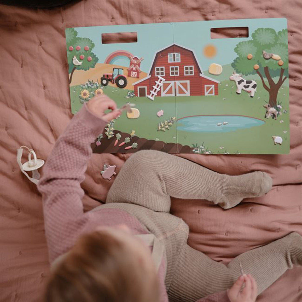 Køb Mushie Farm Reusable Klistermærke Sæt