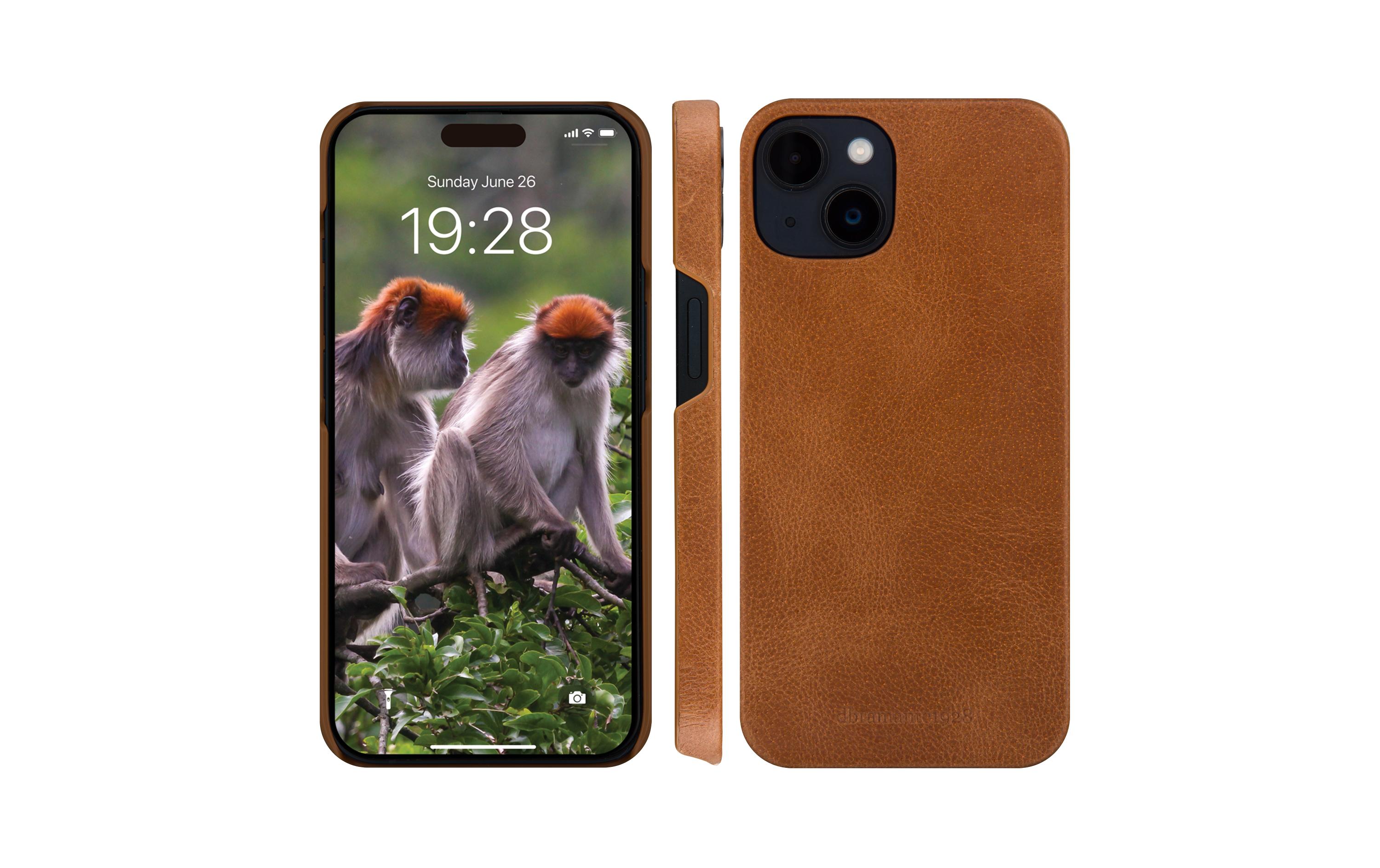 Book Cover Lynge iPhone 15 Plus BraunSchutzhülle für das Apple iPhone 15 Plus