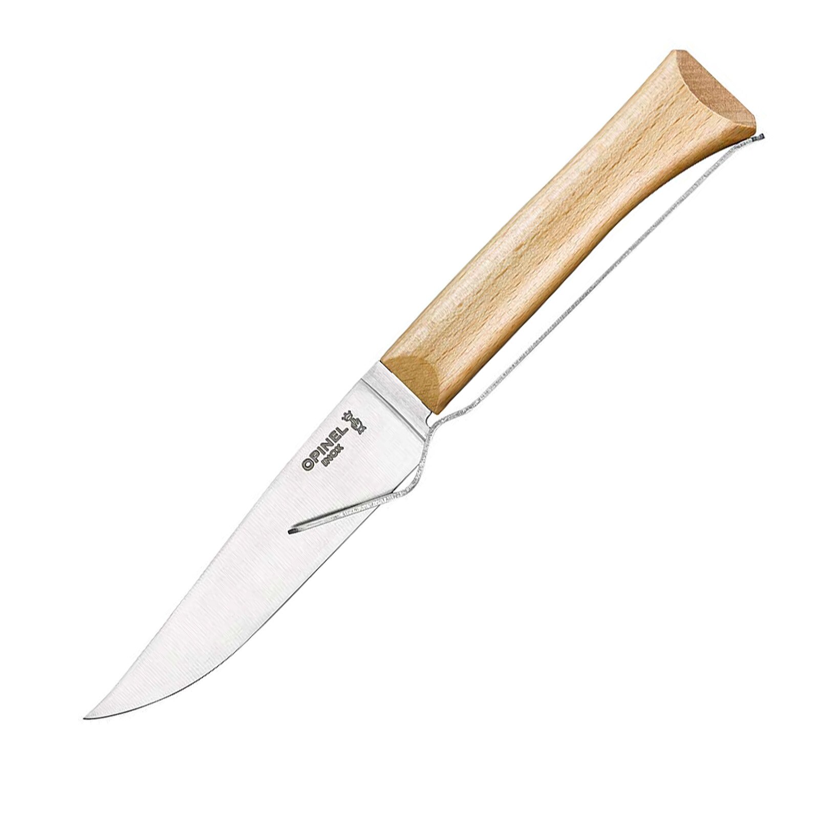 OPINEL Käse Messer Set No 10 +Gabel Outdoor Besteck Camping Küche Edelstahl Holz