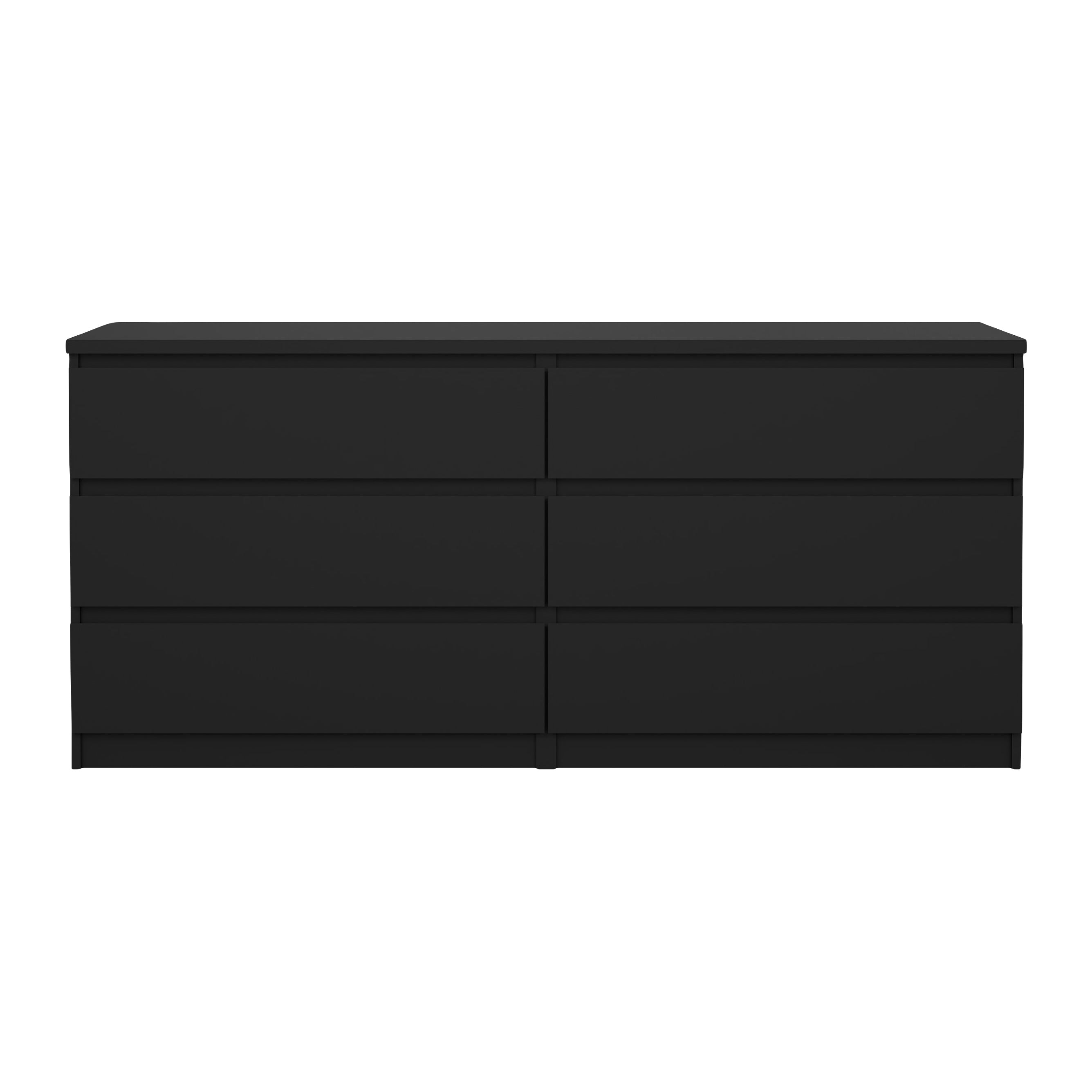 by fonQ basic Slide Ladekast - 6 lades -  Matzwart
