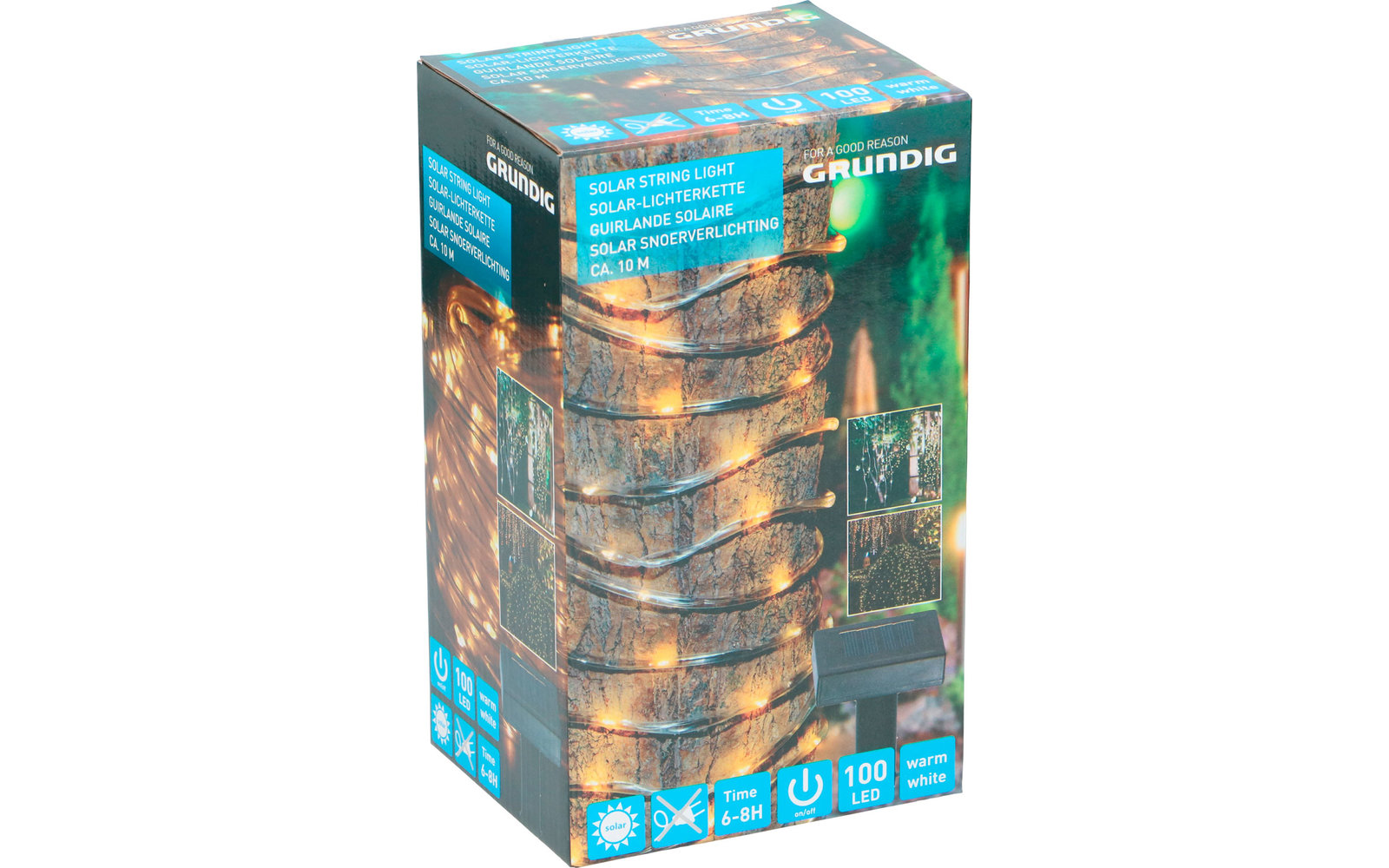 Grundig 100 LED Solar Lichterkette