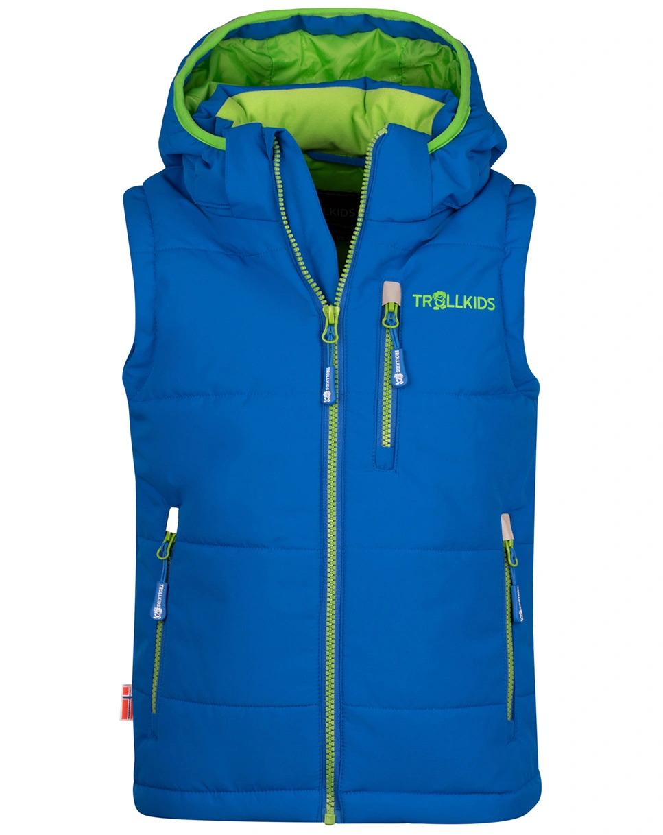 Kapuzen-Steppweste NARVIK in medium blue/green