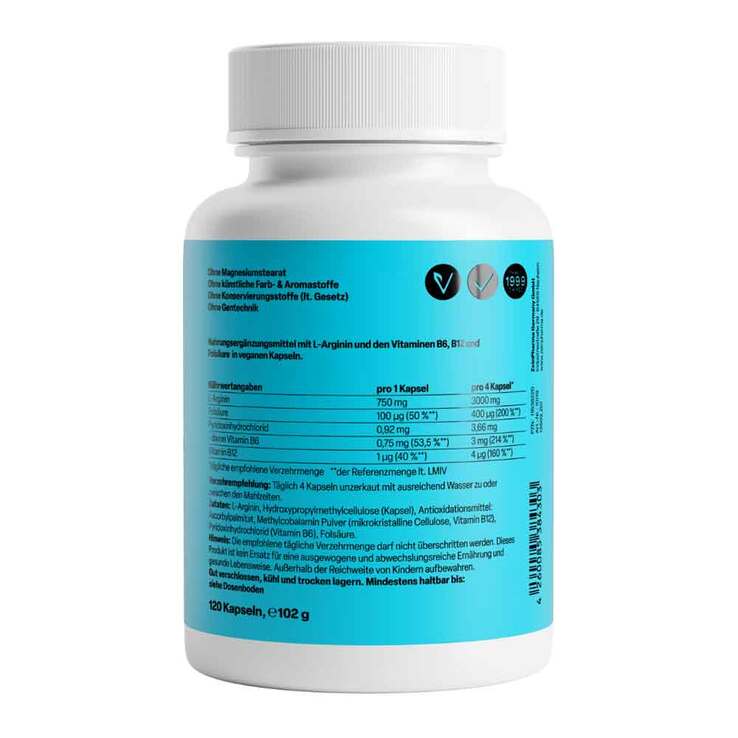 Vascorin Arginin Plus Kapseln, 120 St