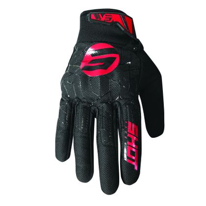 Gants Enduro Shot DRIFT - SPIDER - RED 2024 - Rouge / Noir