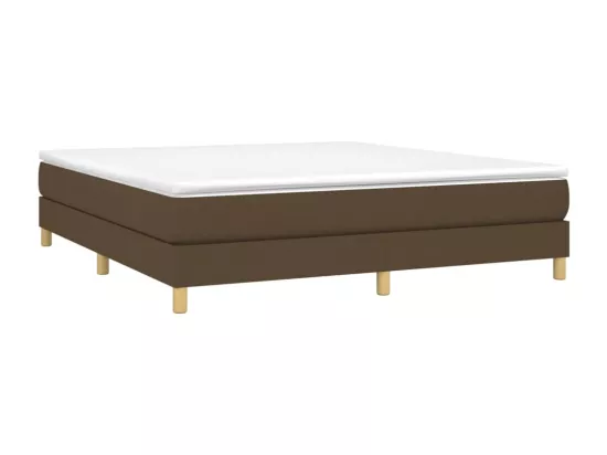 Sommier à lattes de lit Marron foncé 180x200 cm Tissu
