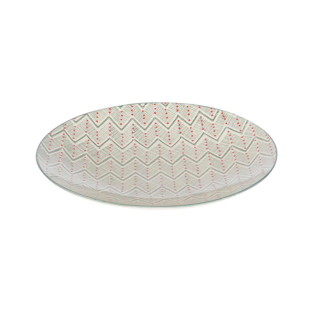 Assiette plate Santa Fé gris 26 cm Table passion
