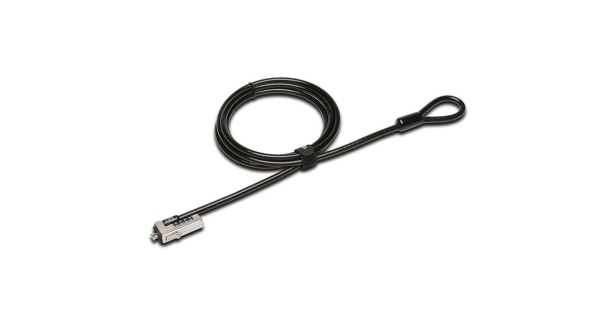 KensingtonSlim Combination Ultra Cable Lock voor Standard Slot beveiliging