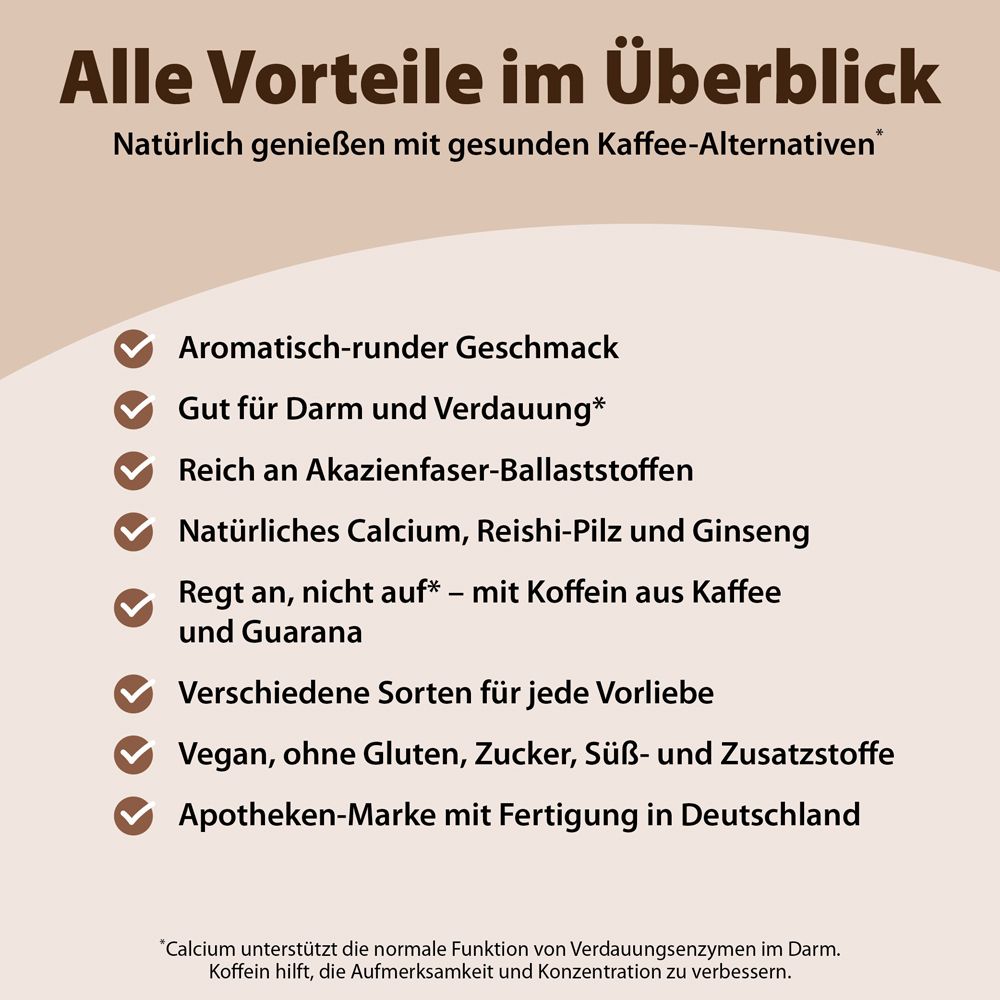 Chi-Cafe Probierpaket ReiChi Kaffee Proben Akazienfaser Guarana Reishi Ginseng