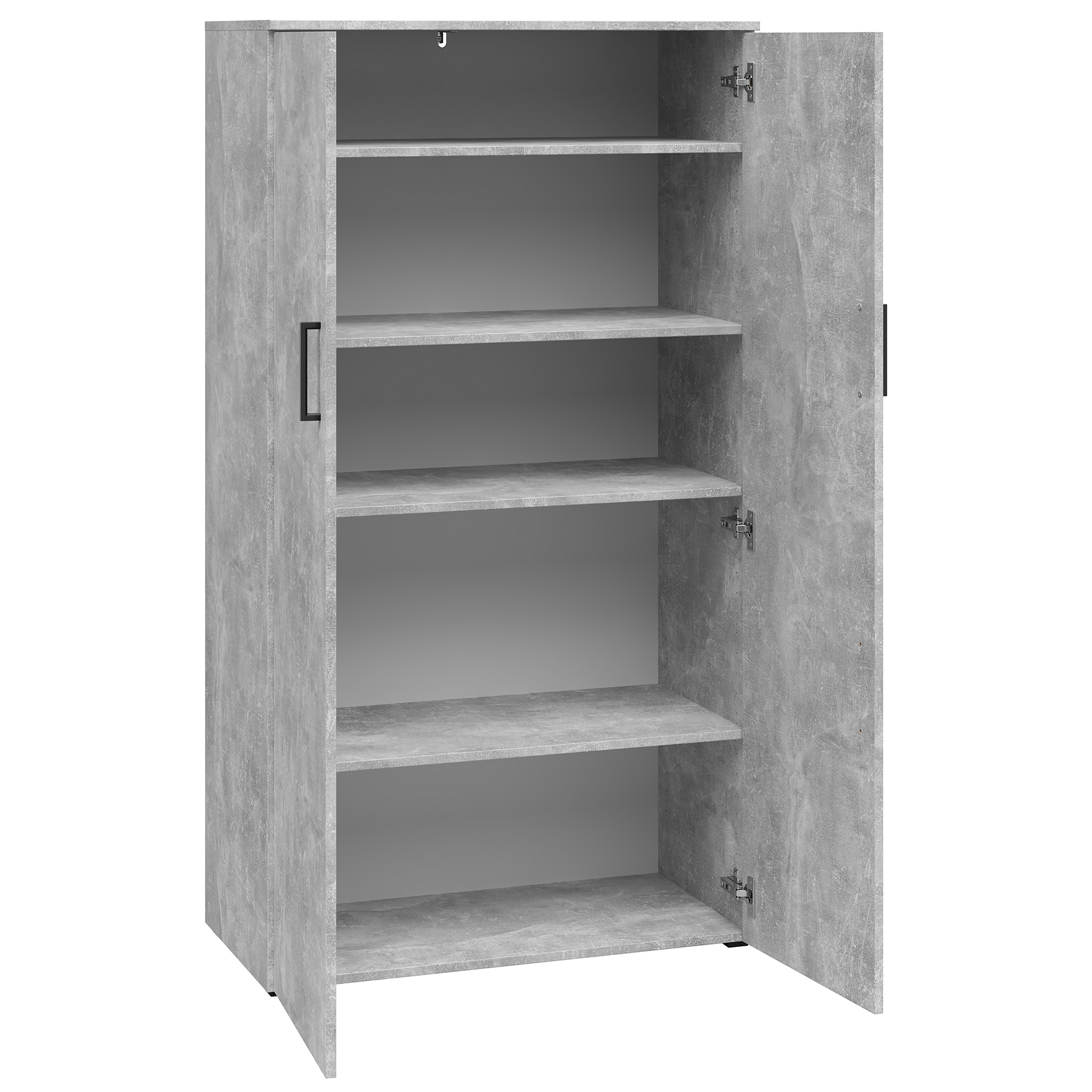 Highboard - Betonoptik - 147 cm hoch