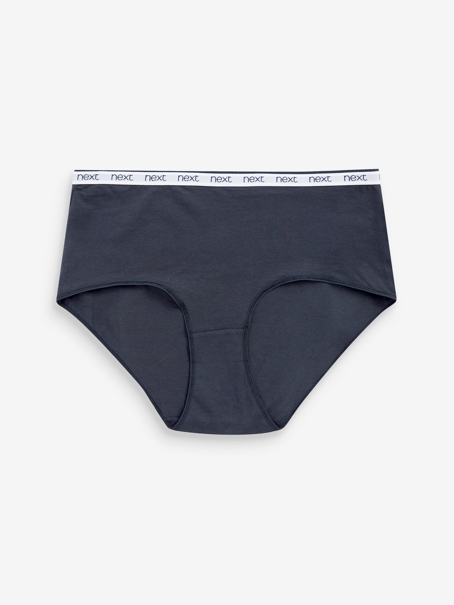 Roze/blauw gestreept - 4 Katoenen slipjes met logotailleband