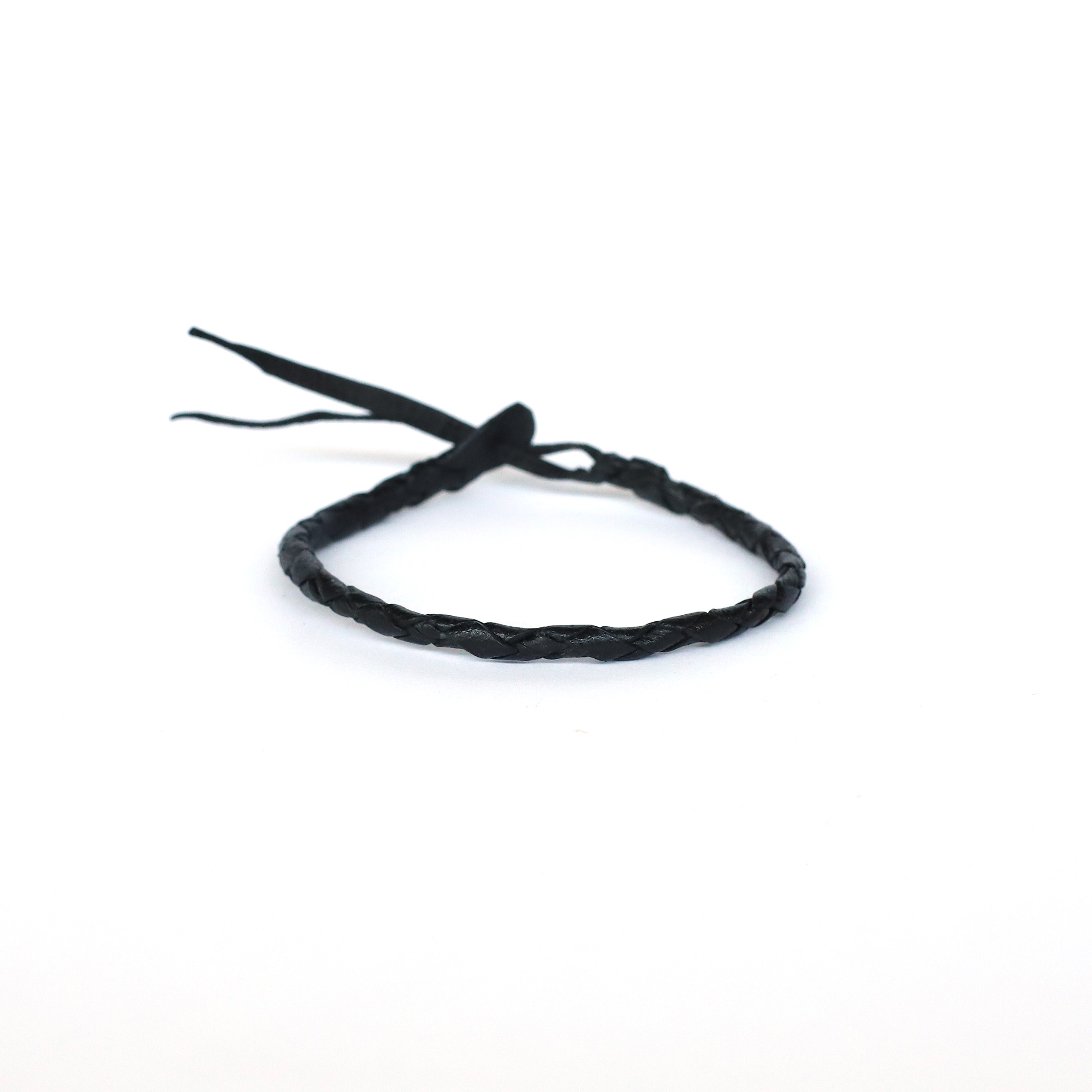 Lederarmband geflochten schwarz günstig bestellen