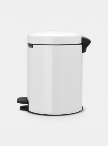 NewIcon Pedaalemmer, 5 liter, kunststof binnenemmer - White