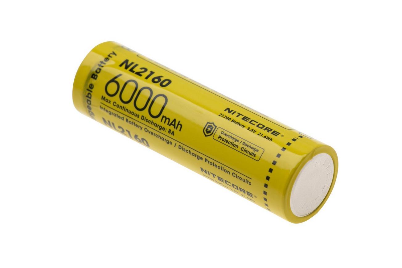 Nitecore NL2160, 21700 oplaadbare Li-ion accu, 6000 mAh
