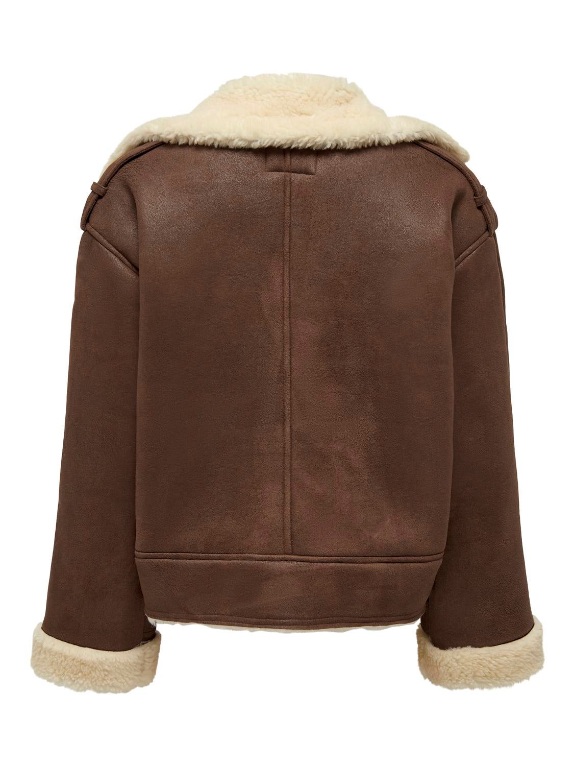 ONLYLVA Kunstlederjacke Toasted Coconut