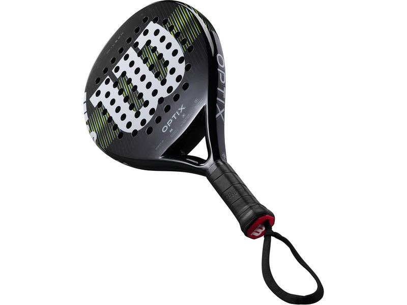 Wilson Padelracket Optix V1 Schwarz Padelschläger mit Carbon Rahmen