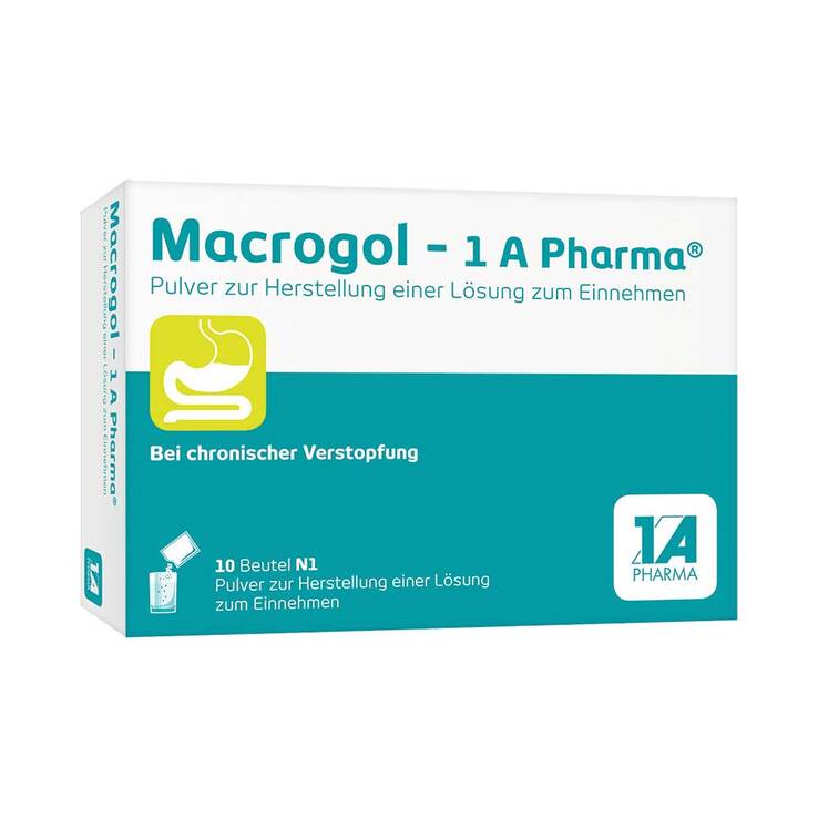 Macrogol-1A Pharma Pulver zur Herstellung einer Lösung zum Einnehmen, 10 St